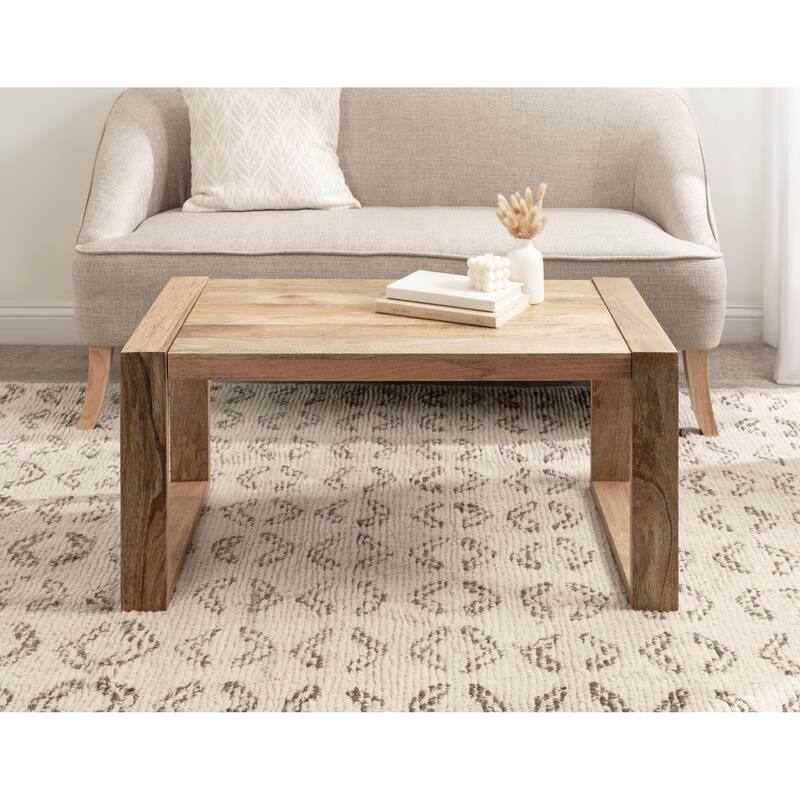 Kate and Laurel Dhillion Wood Rectangle Coffee Table - 36x20x18