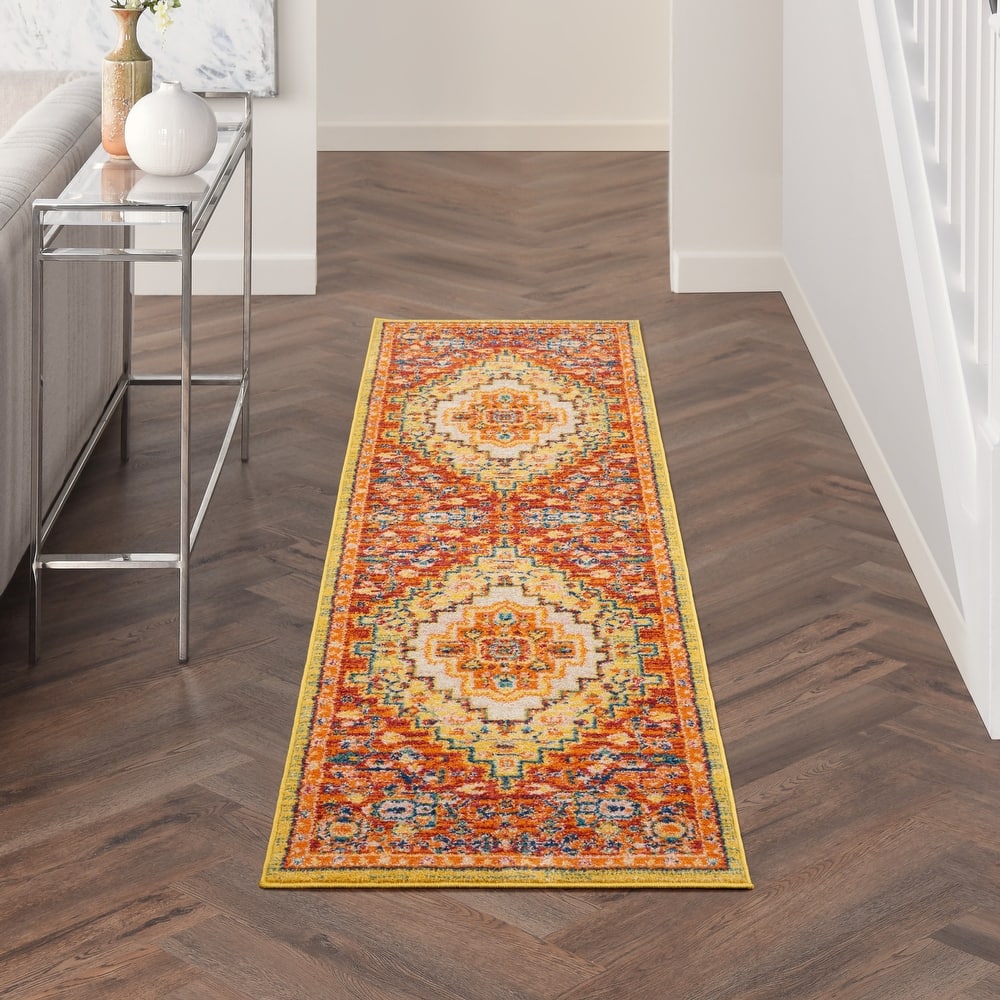 Nourison Allur Boho Contemporary Medallion Persian Area Rug