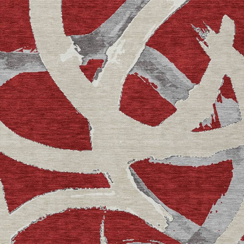 HomeRoots Abstract Transitional Rectangle Outdoor Rug