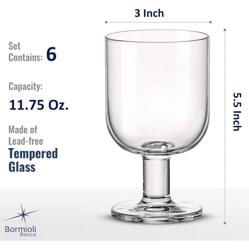 Bormioli Rocco Hosteria 5.5 oz. Tumber Glasses, Set of 6