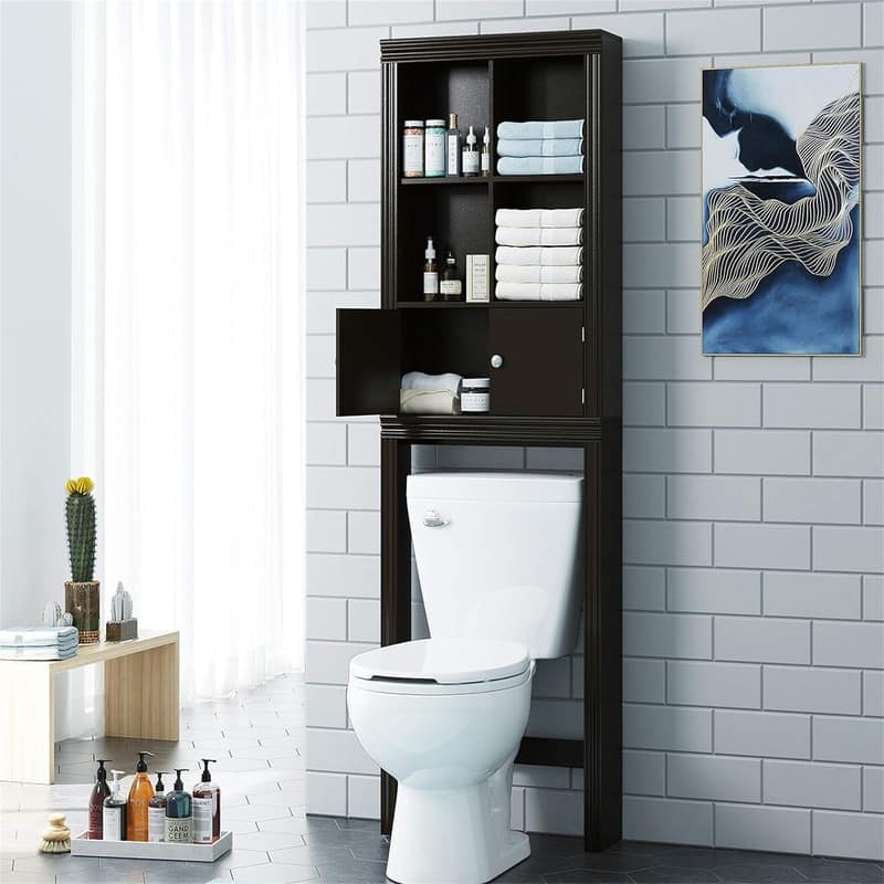 Over The Toilet Storage - 7.48"D x 23.43"W x 68.5"H