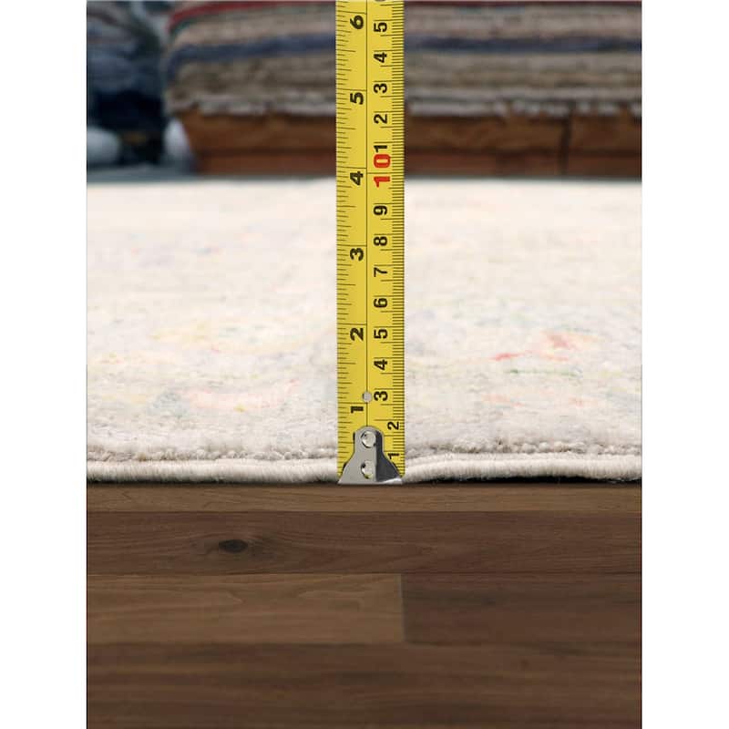 Pasargad Home Oushak Hand-Knotted Silver Wool Area Rug - 7'11" X 9' 7"