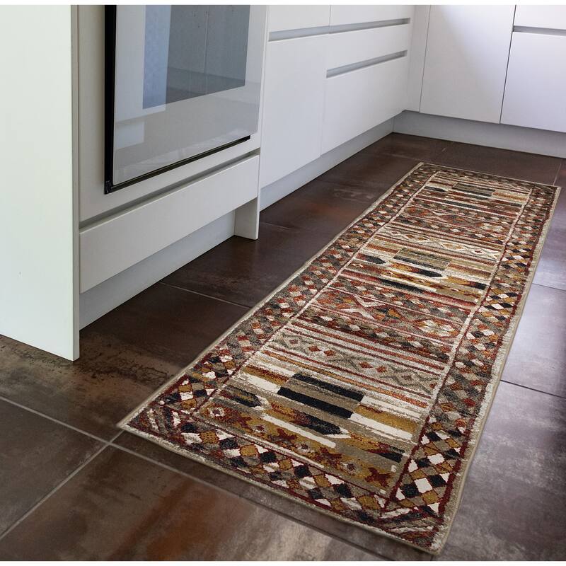 Liora Manne Ashford Tribal Indoor Rug Cool