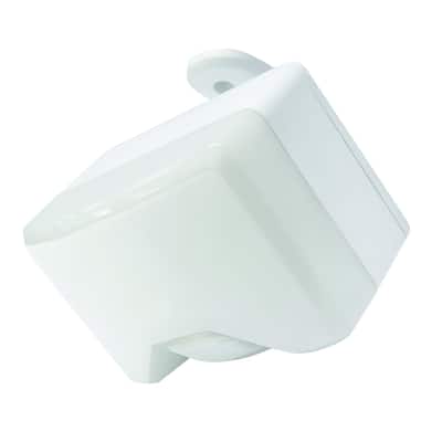 IQ America 350 Lumen Battery Powered LED Motion Security Sensor Flood Light Universal Mount - White