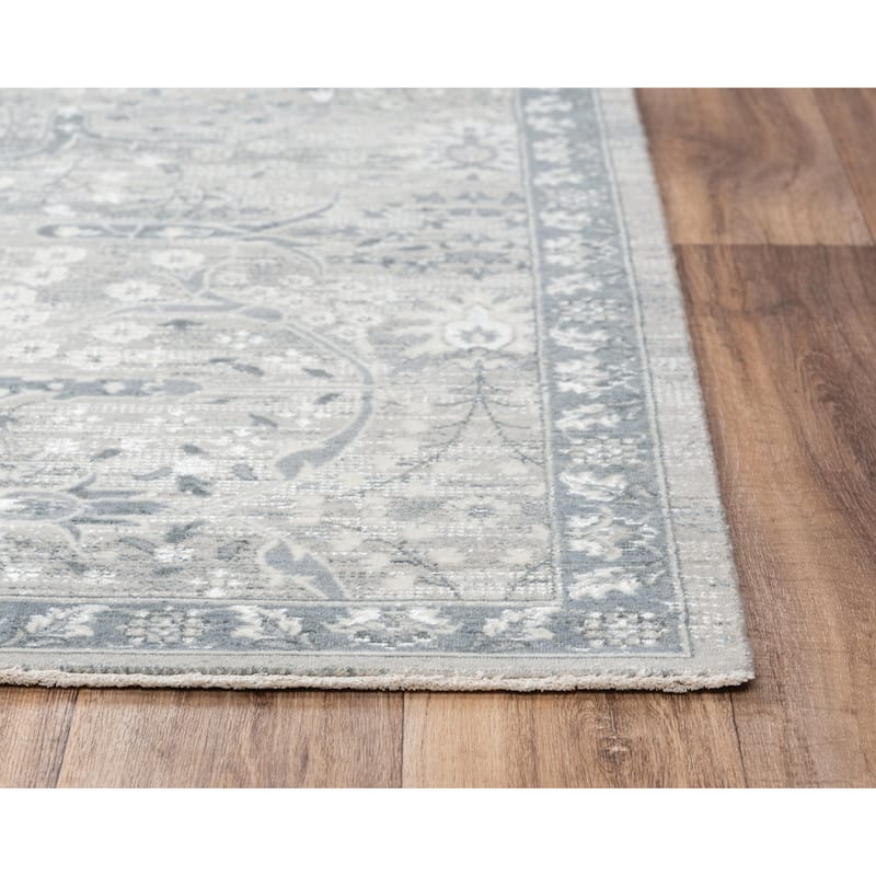 Alora Decor Aurora Grey, Beige, Ivory, and White Classic Wool Blend Rug