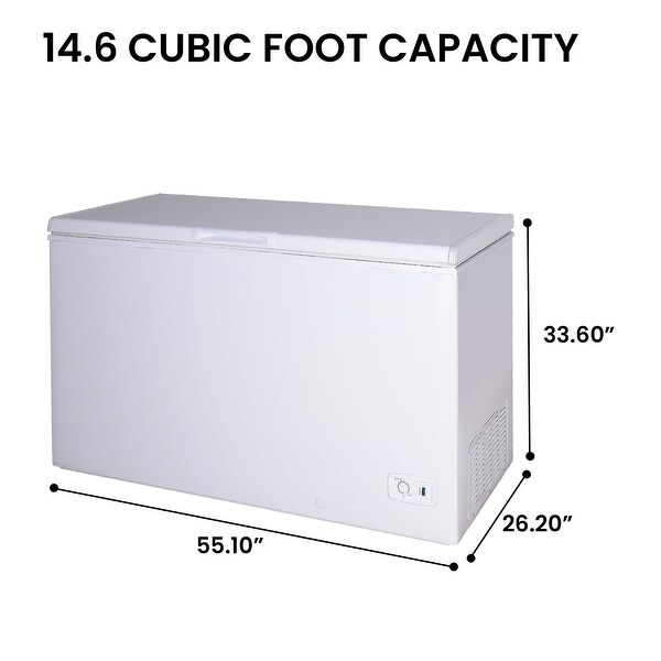 Kenmore 14.6 Cu. Ft. (413L) Garage-Ready Chest Freezer, White