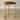 Gold Half-moon Metal Base and Camel Cushion Counter Stool
