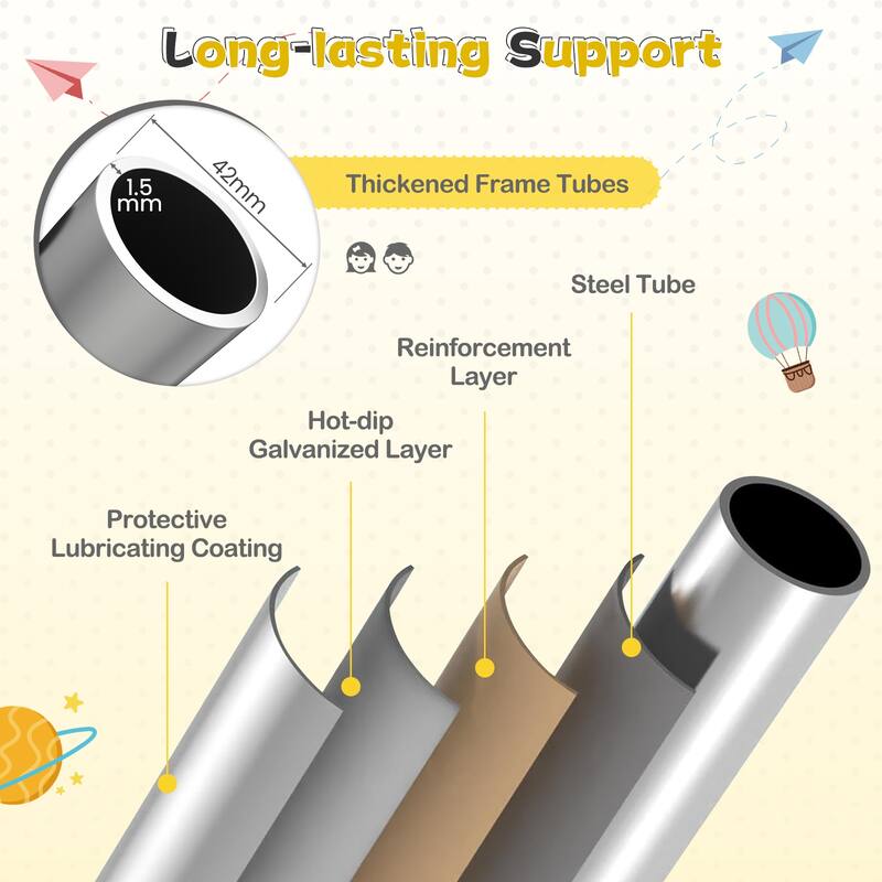 Gymax 16 FT Outdoor Trampoline w/Non-Slip Ladder Enclosure Net &