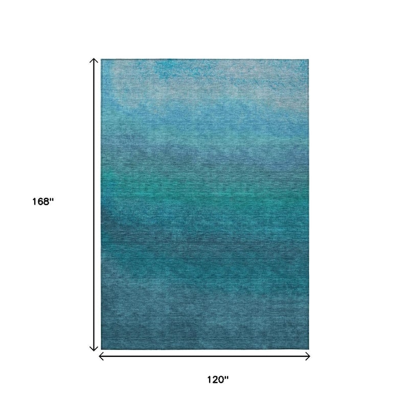HomeRoots Ombre Transitional Rectangle Outdoor Rug