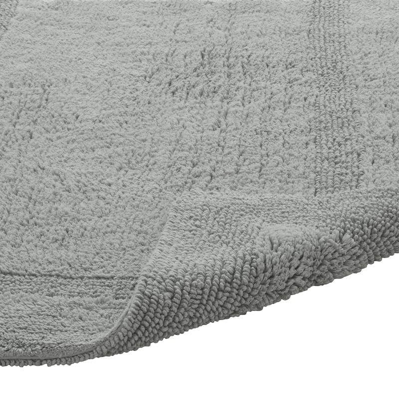 Better Trends Bath Rugs 100% Cotton Reversible Highly Water Absorbent Bathroom Rug for Shower, Sink, Bath Mats - Lux Collection