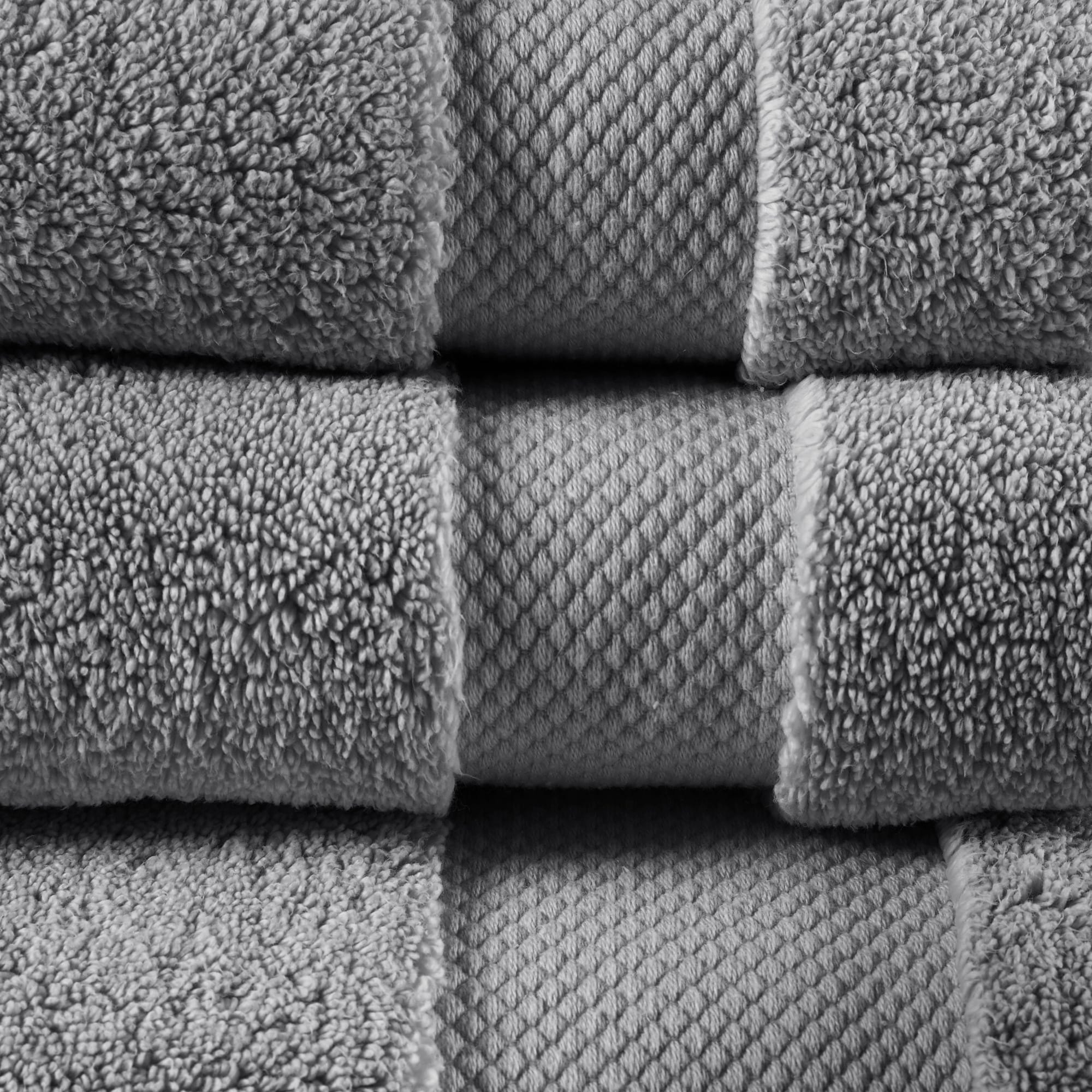 MADISON PARK SIGNATURE Luxor 100% Egyptian Cotton Luxurious Bath Towel Set  - Grey 