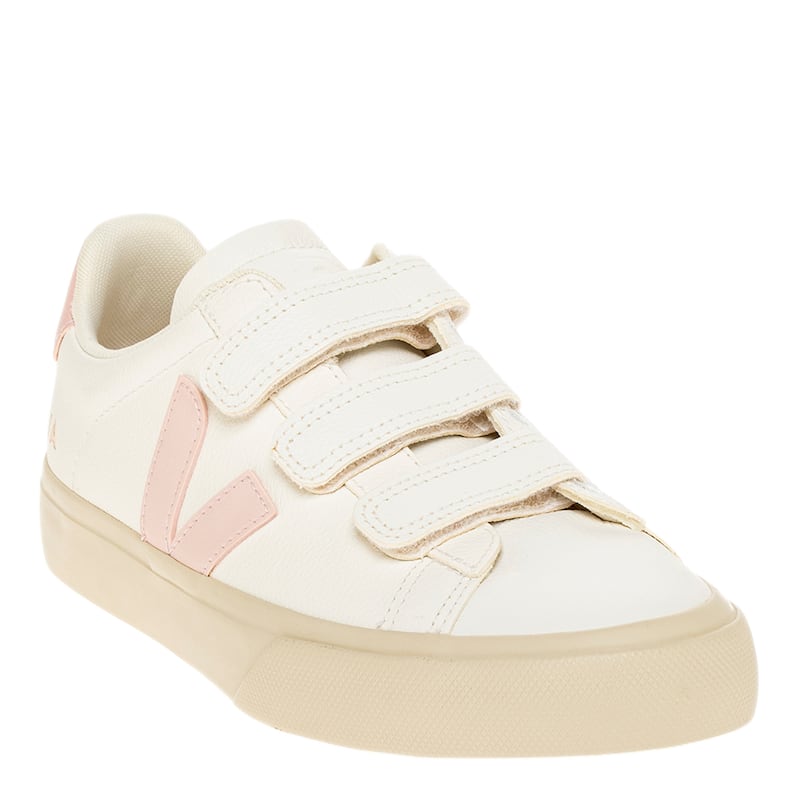 Veja Women's Recife Sneakers in White with Pink - 36 EU