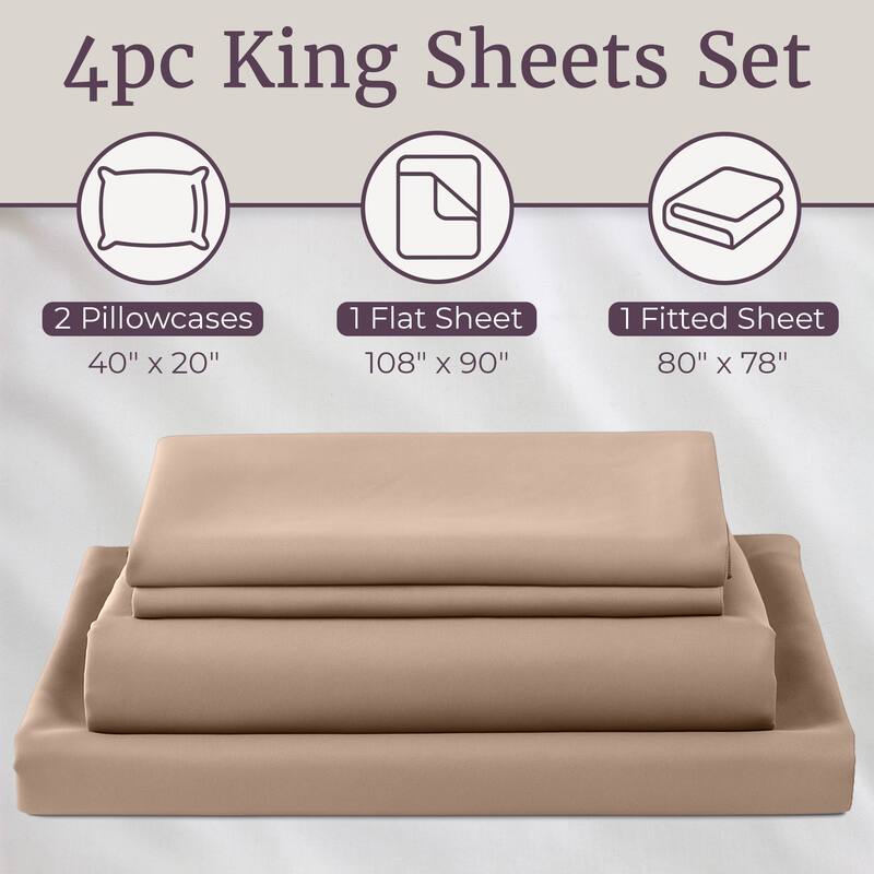 Wrinkle Resistant Brushed Microfiber Sheet Set by Windsor Home