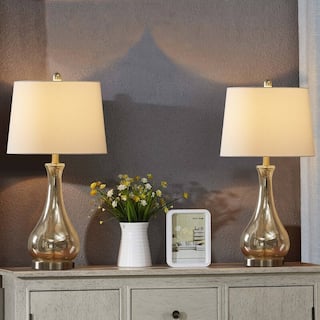 Maxax 27.25" Table Lamp Set with USB (Set of 2)