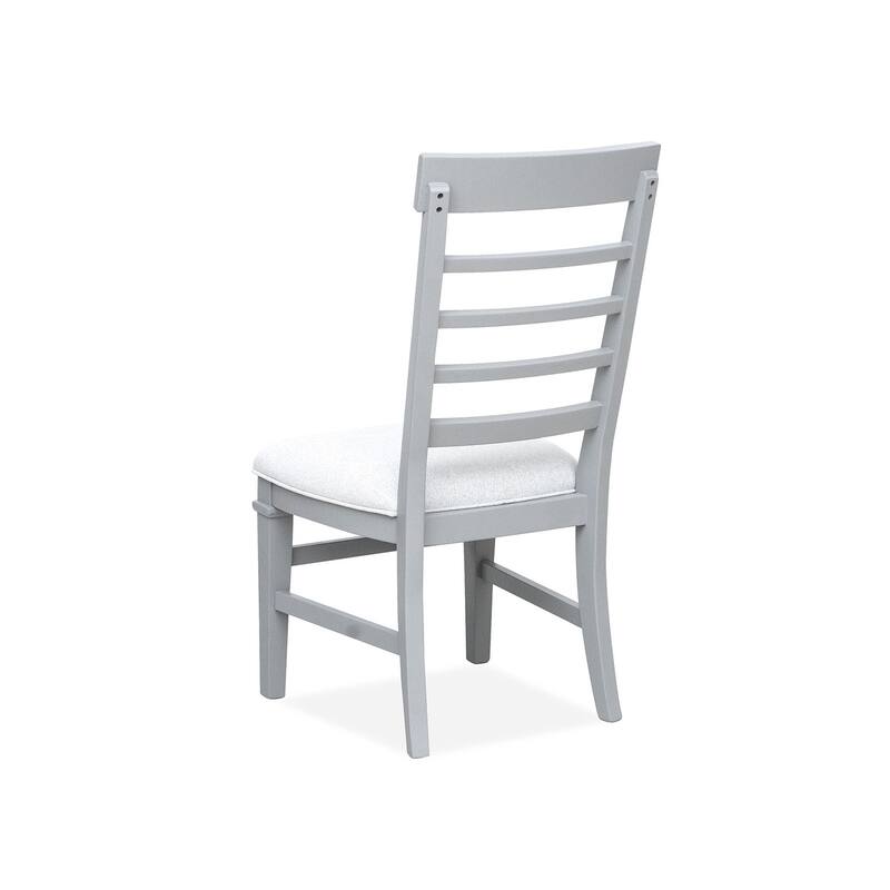 Magnussen Home Charleston Harbor Gray Upholstered Side Chair Two Pack - 18.75''W x 22.75''D x 40''H