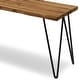 preview thumbnail 7 of 8, WYNDENHALL Emanuel SOLID MANGO WOOD 42 inch Wide Industrial Contemporary Bench in Natural - 12.8" d x 42.3" w x 16.7" h