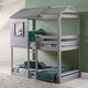 preview thumbnail 7 of 6, Donco Kids Light Grey Twin over Twin Loft Bunk Bed