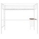 preview thumbnail 36 of 58, Modren Twin Over Full Metal Bunk Bed with Desk,Ladder and Quality Slats for Bedroom