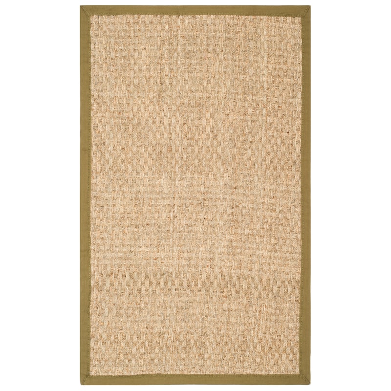 SAFAVIEH Natural Fiber Marina Basketweave Seagrass Rug
