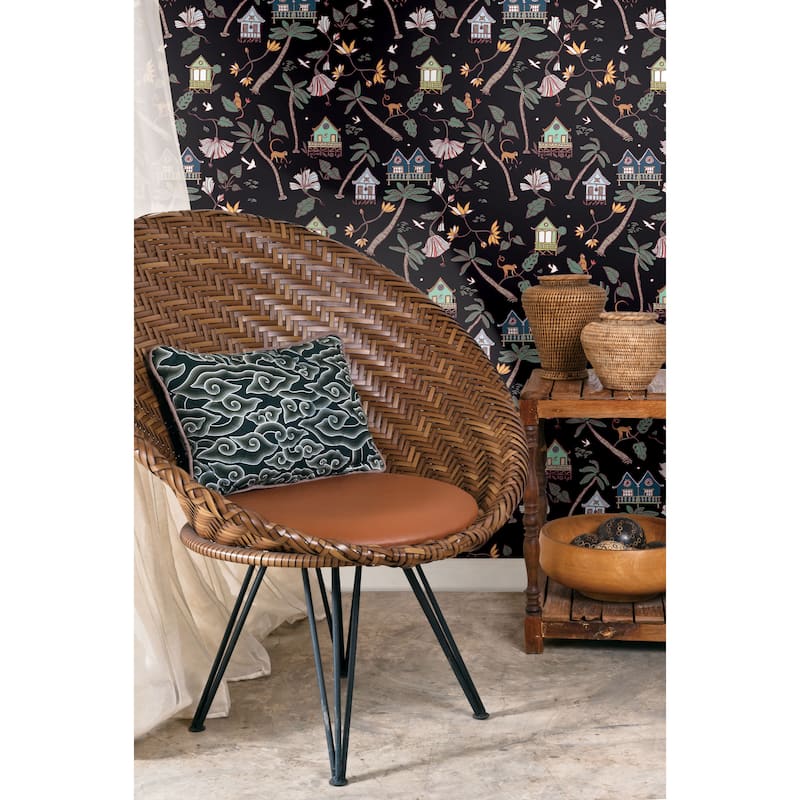 Black Calypso Jungle Peel and Stick Wallpaper by RoomMates - Bed Bath ...