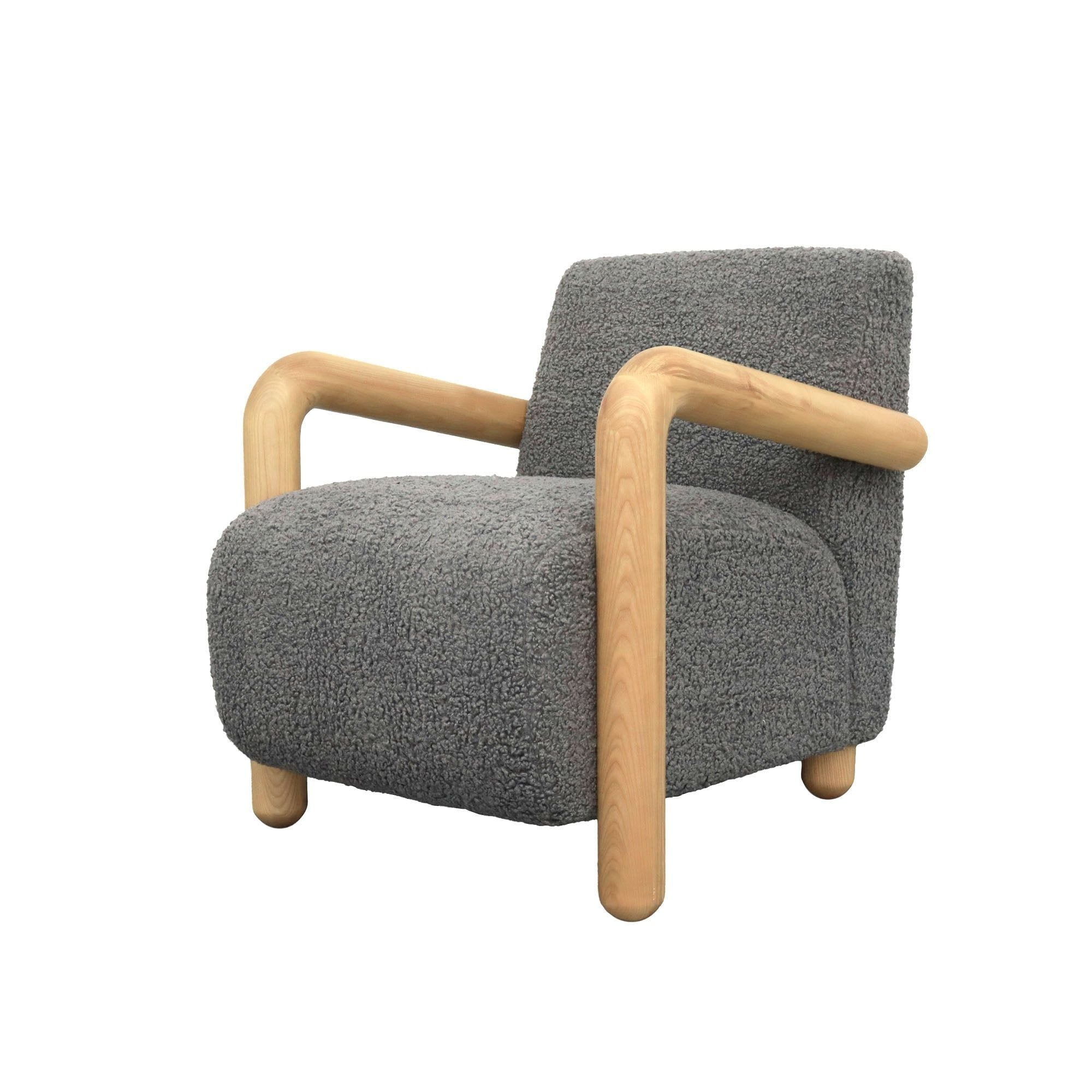 Austin Upholstered Club Chair, Storm Grey