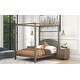 preview thumbnail 3 of 16, Full Size Canopy Platform Bed with Headboard and Support Legs
