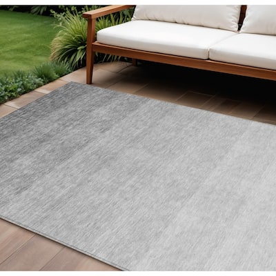 HomeRoots Ombre Transitional Rectangle Outdoor Rug