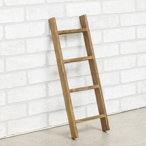 Caspia Handmade 20" Decorative Leaning Accent Blanket Ladder Rack - 20 inches Wide