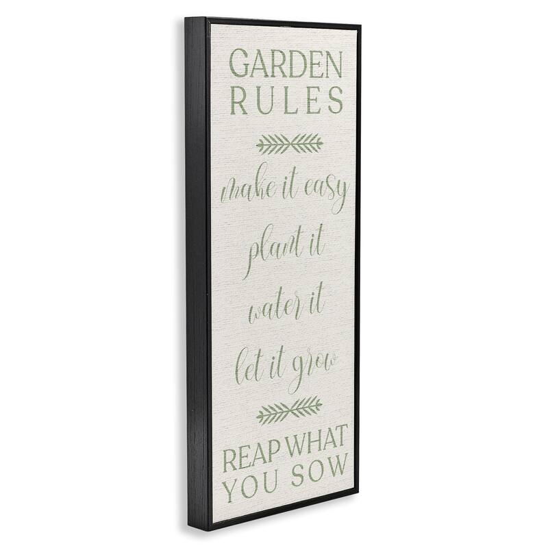 Stupell Country Garden Rules Framed Giclee Art Design By Lil' Rue