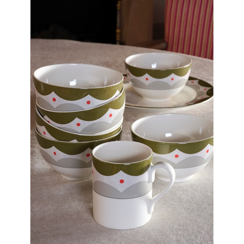Kit Kemp for Spode Geo 4 Piece Place Setting