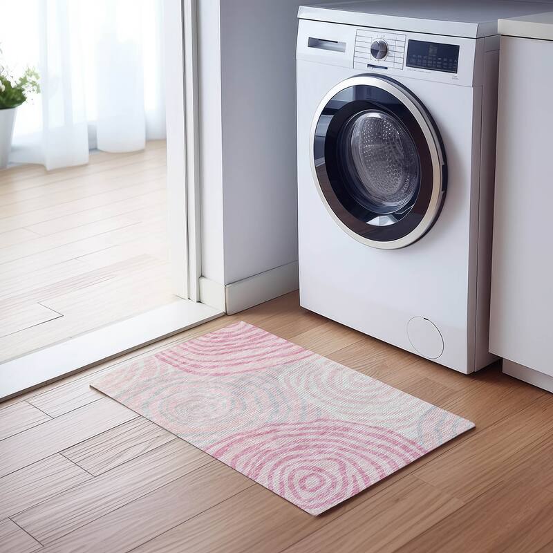 Machine Washable Indoor/ Outdoor Chantille Contemporary Dimensions Rug