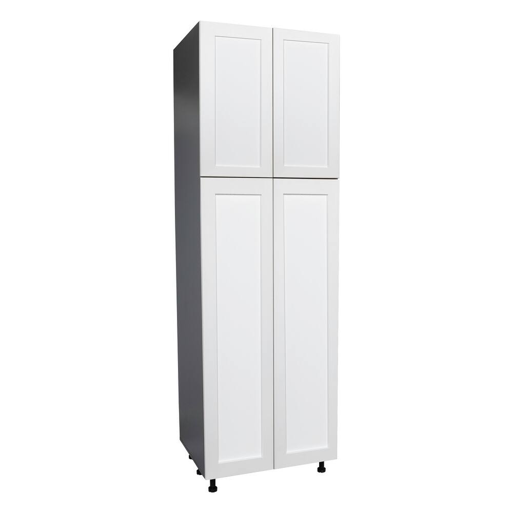 36" x 96" Utility Cabinet-Four Door-Grey - 36 x 96 x 23 3/8