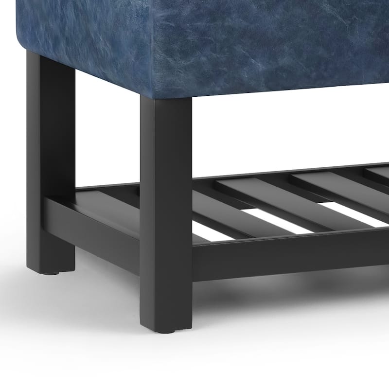 WYNDENHALL Essex 44 inch Wide Transitional Rectangle Ottoman Bench