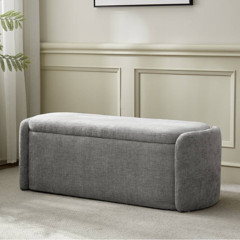 Bedroom Bench Storage Bench with Arms Ottoman entryway bench with storage End of Bed Bench, Entryway Bench