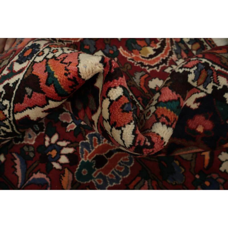 Hand Knotted Oriental 100% Wool Carpet Traditional Geometric Red Bakhtiari Area Rug - 12' 10'' X 9' 9''