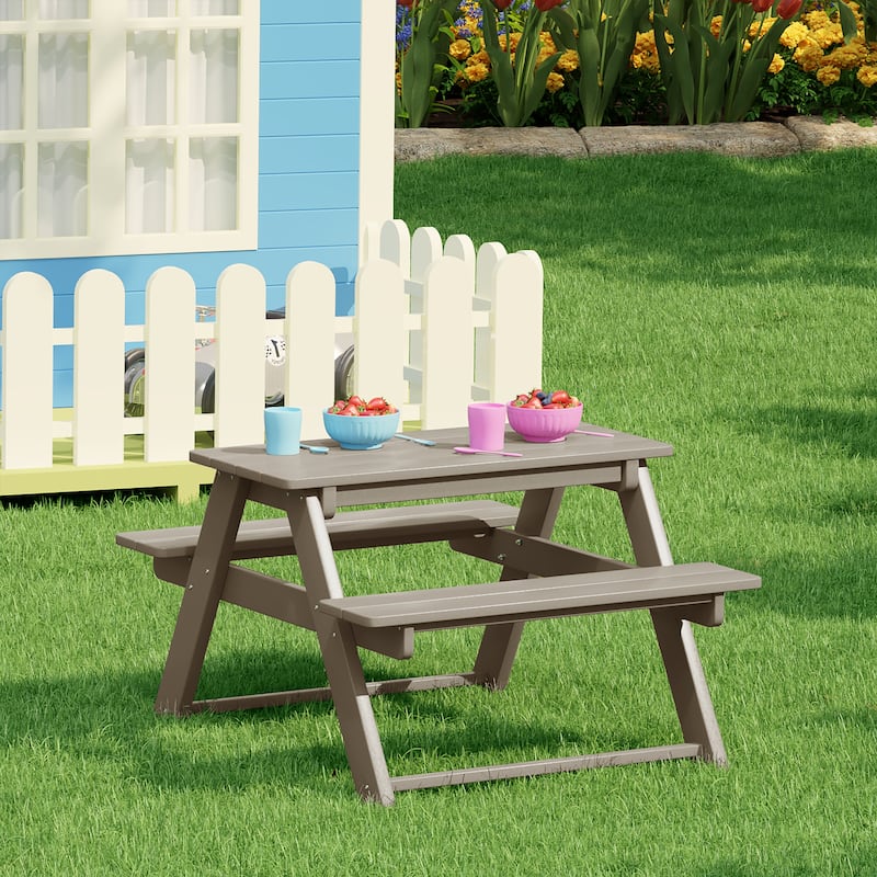 Laguna Kids Outdoor Poly Picnic Table