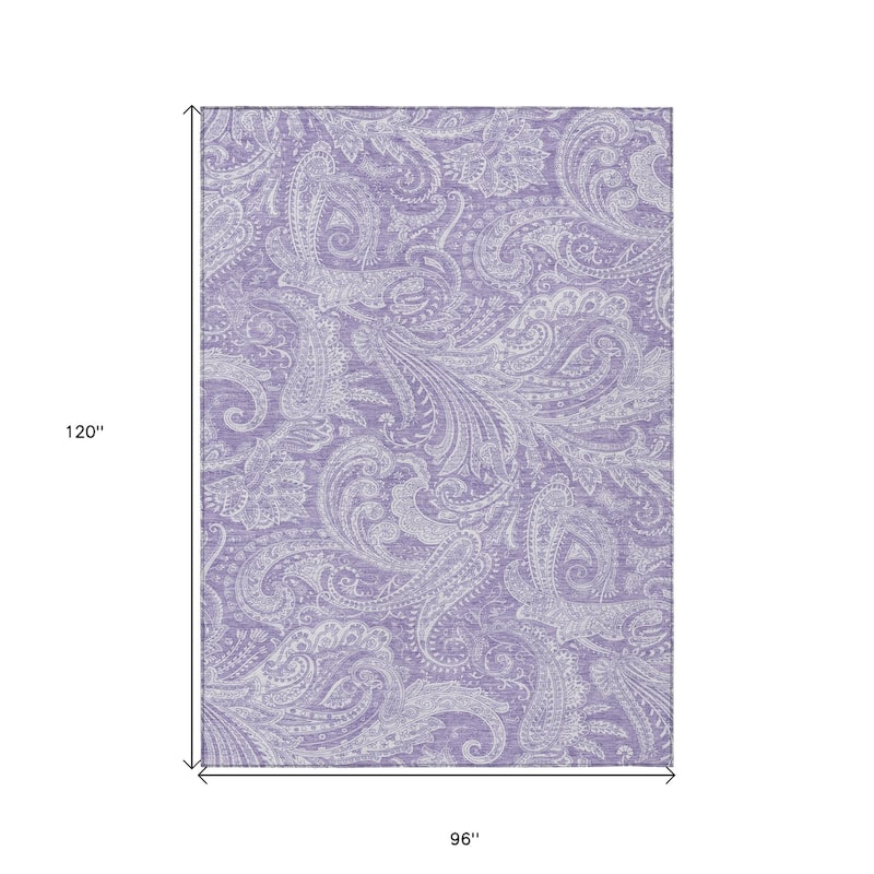 HomeRoots Paisley Transitional Rectangle Outdoor Rug