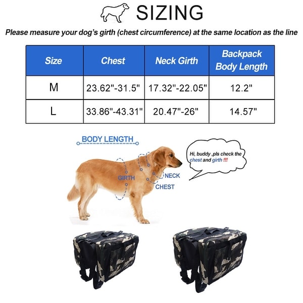 outdoor dog backpack