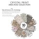 preview thumbnail 10 of 10, Gertmenian Crystal Print Soft Flat Pile Polyester Slip Resistant Washable Indoor Printed Area Rug Collection