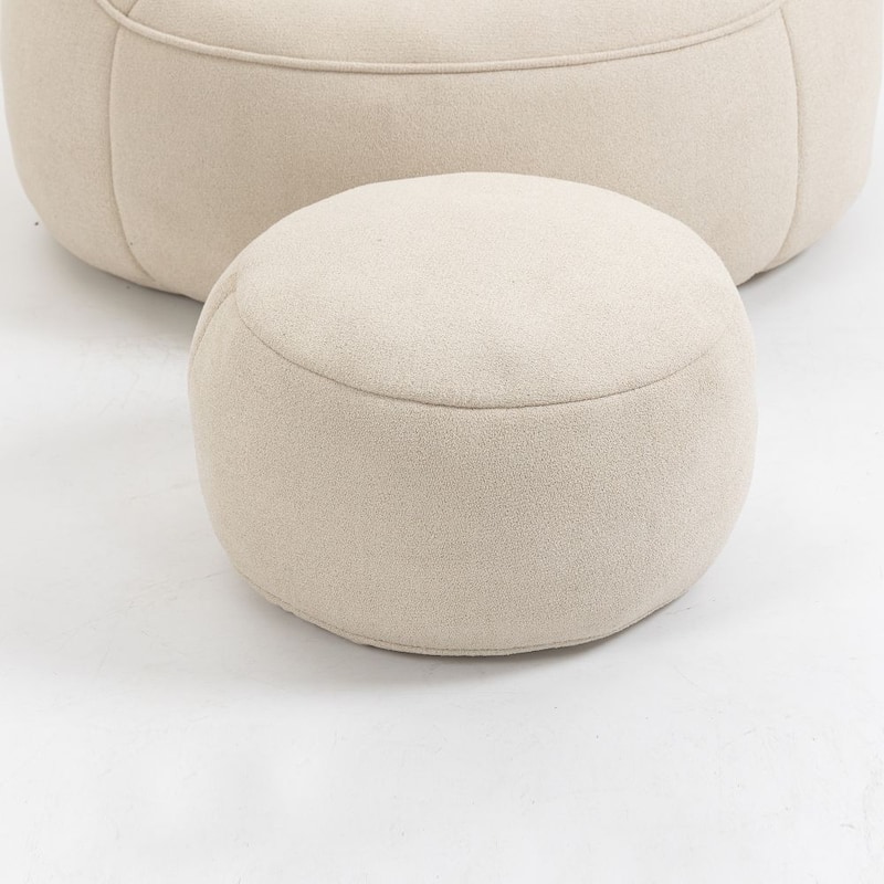 Bedding Bean Bag Sofa Chair High Pressure Foam Bean Bag Chair with Footrest