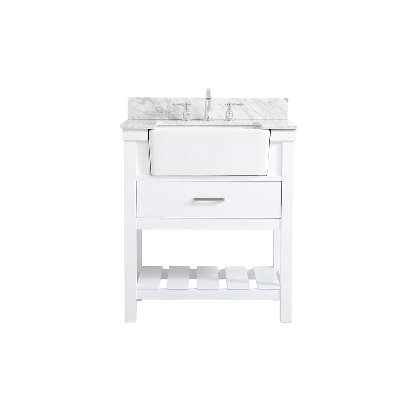Indigo Home 30 Inch Single Bathroom Vanity with Backsplash - 30"