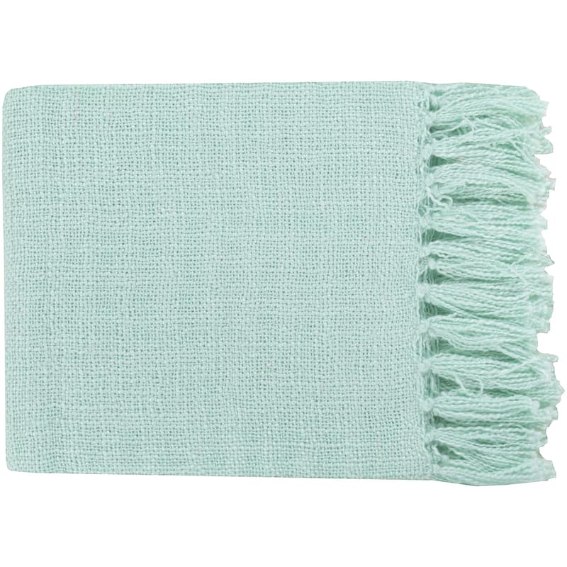 Livabliss Newport Knit Acrylic Throw (59" x 51") - Sky