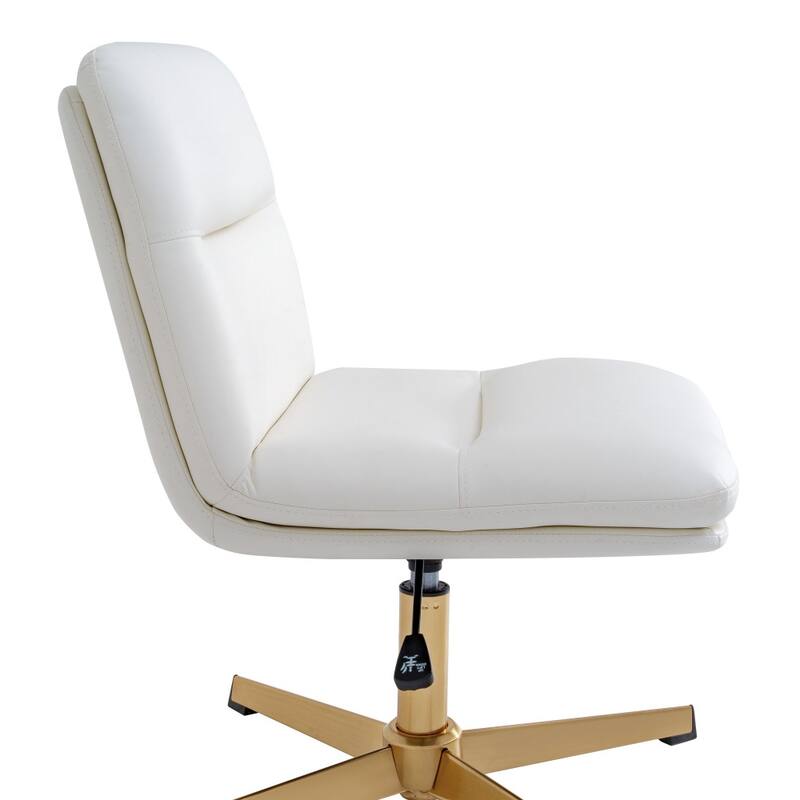 Commercial Mid-Back Padded Upholstered Swivel Office Chair - 28.25"W x 28.25"D x 29.25" - 34.25"H