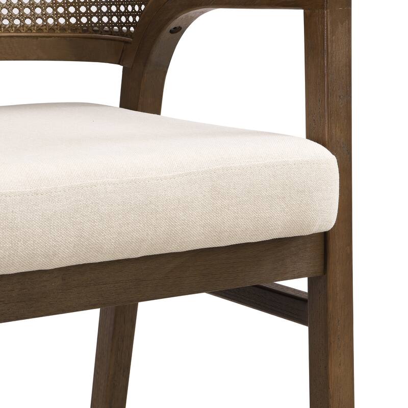 Christopher Knight Home - Eryndor Rubber Wood 7 Piece Dining Set With Rattan Back
