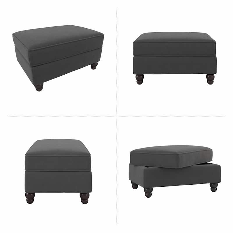 Bush Furniture Coventry Large Upholstered Storage Ottoman