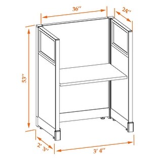 Modular 2-Person Office Cubicle Workstations with Storage 5 x 8 x 65