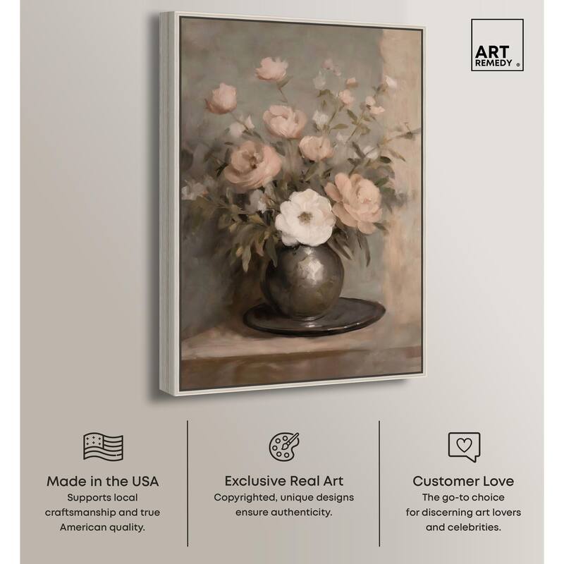 Porcelain Pink Canvas by Art Remedy