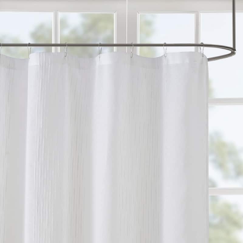 Madison Park Lydia Sheer Shower Curtain