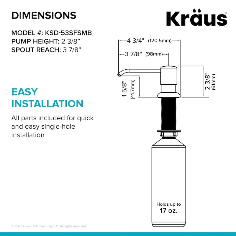 Kraus Kitchen Soap Dispenser