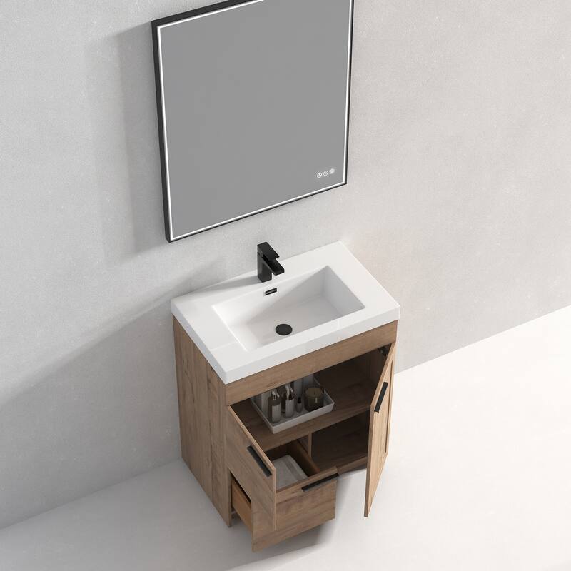 Blossom Hanover 30 Inch Bathroom Vanity with Topmount Acrylic Sink